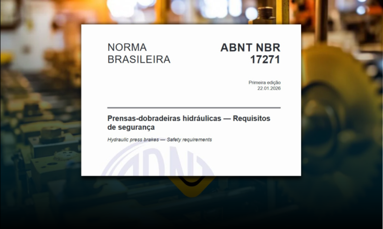 Segurança em Dobradeiras: O que muda com a nova ABNT 17271:2026?