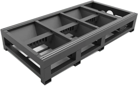 Estrutura da mesa da máquina de corte a laser