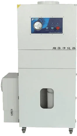 Purificador de ar acoplado em máquinas de corte a laser